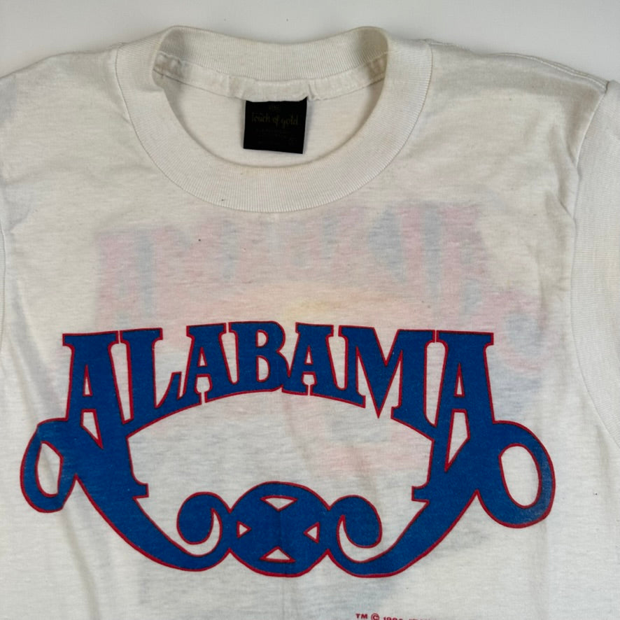 Vintage 1984 Alabama Sleeveless Shirt Medium Roll On Tour