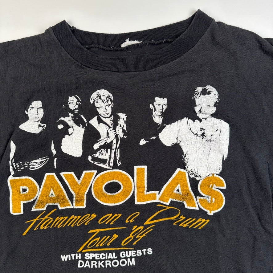 Vintage 1984 Payolas Sleeveless Shirt Small Hammer On A Drum