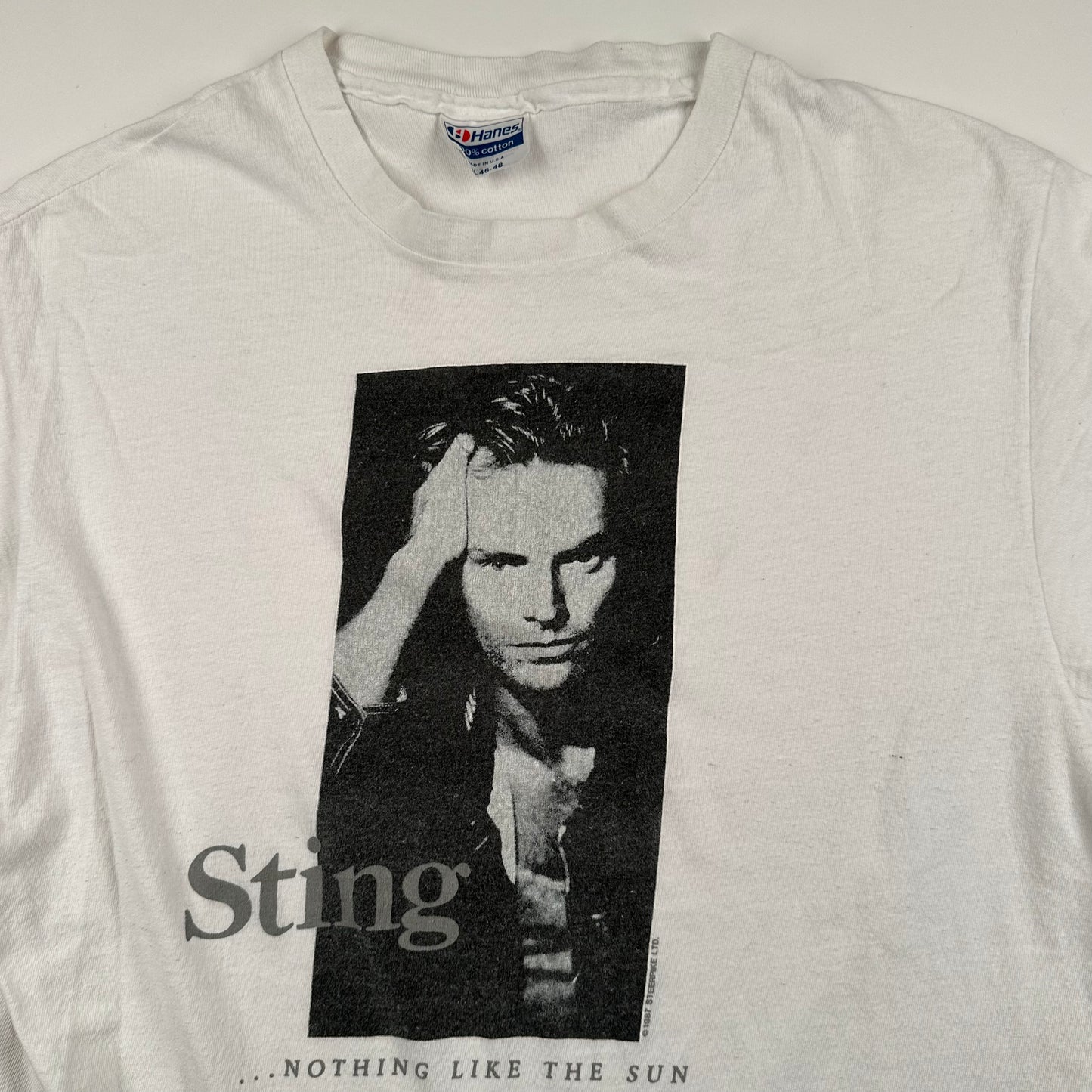 Vintage 1987 Sting Shirt XL Nothing Like The Sun