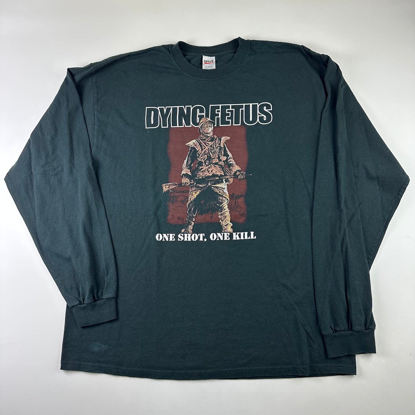 Vintage 2003 Dying Fetus Long Sleeve Shirt XXL One Shot One Kill