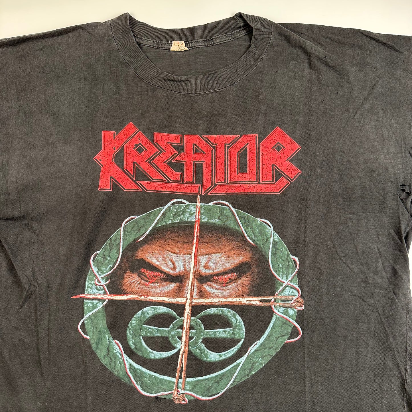 Vintage 1990 Kreator Shirt Large Torture Over Europe