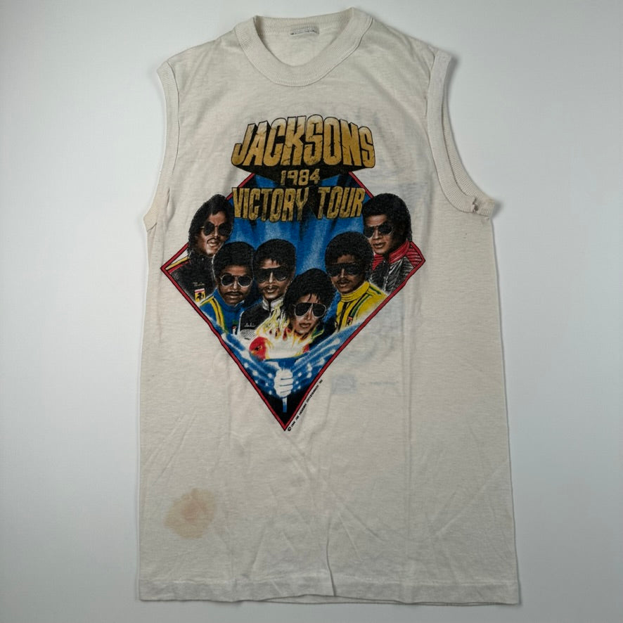 Vintage 1984 Jacksons Sleeveless Shirt Small