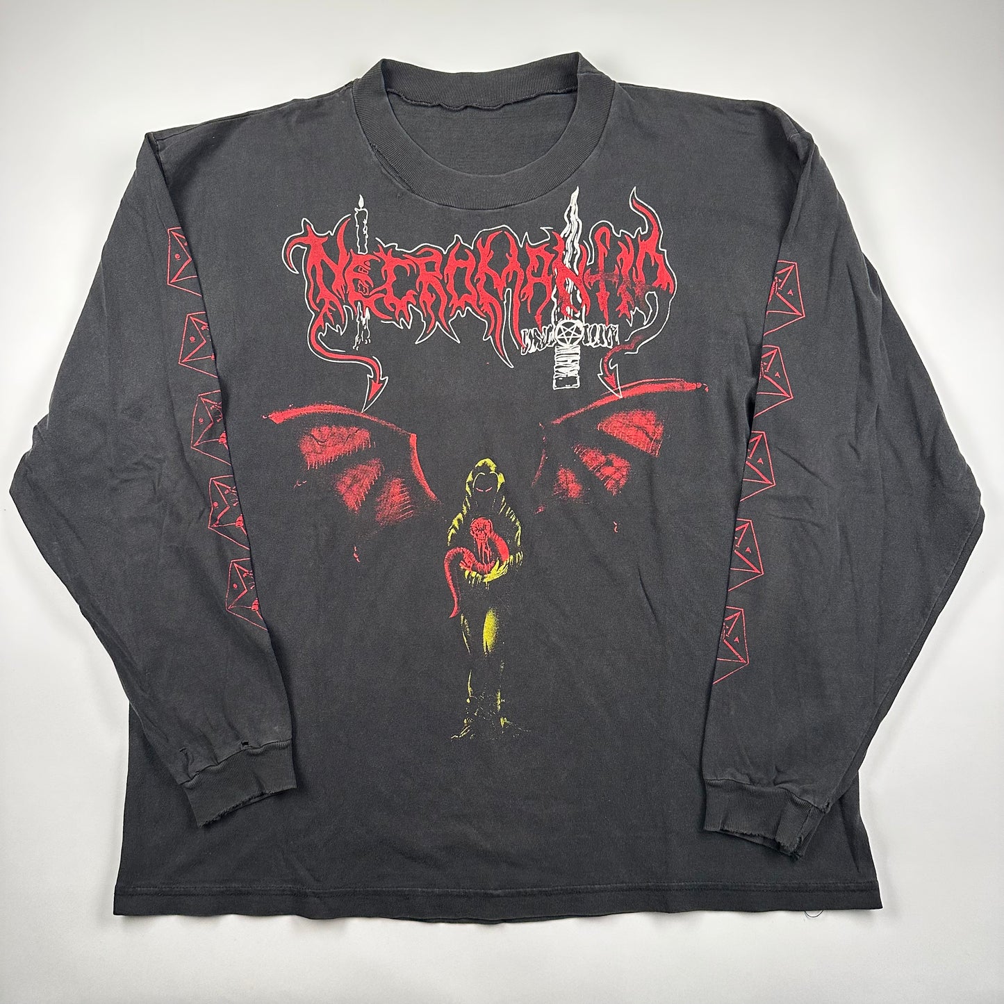 Vintage 90s Necromantia Long Sleeve Shirt XL