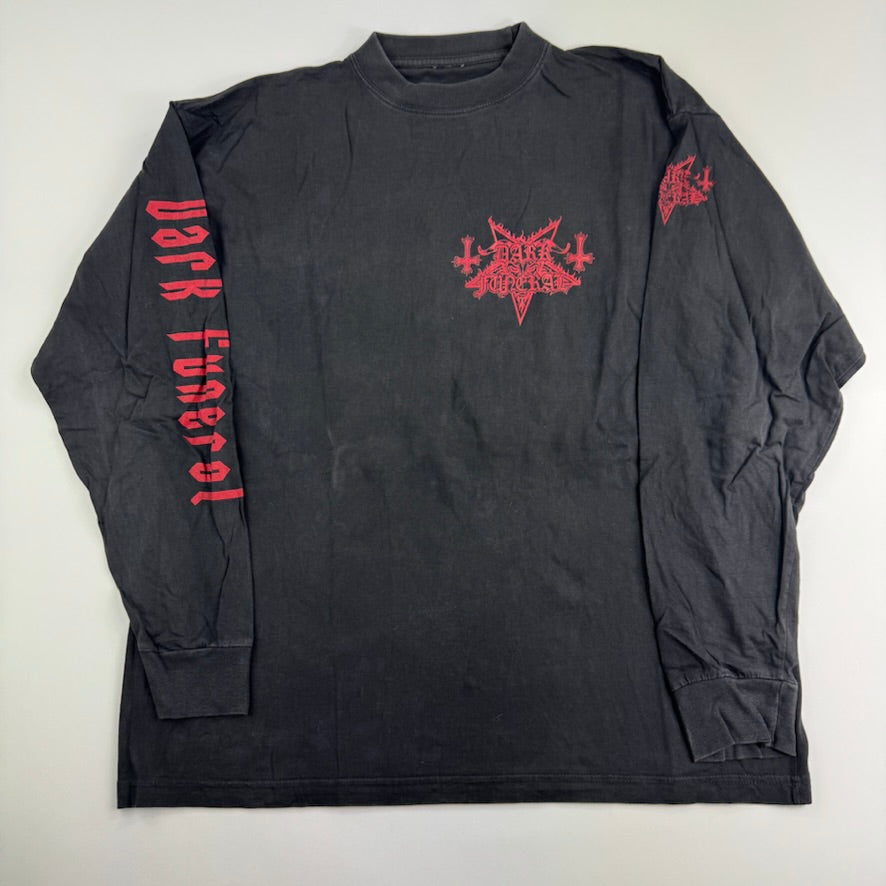 Vintage 2002 Dark Funeral Long Sleeve Shirt Large Bound To Evil
