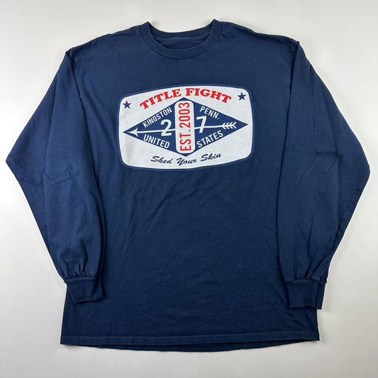 Title Fight Long Sleeve Shirt Large Shed Your Skin