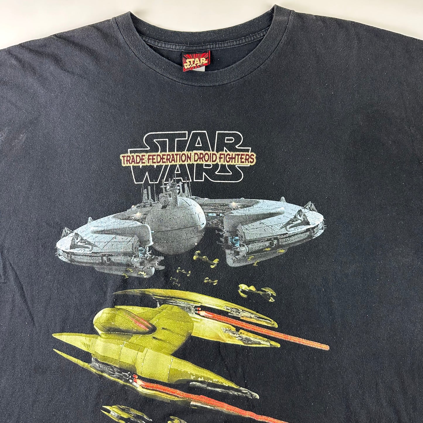 Vintage 90s Star Wars Shirt 4XL Trade Federation Droid Fighters