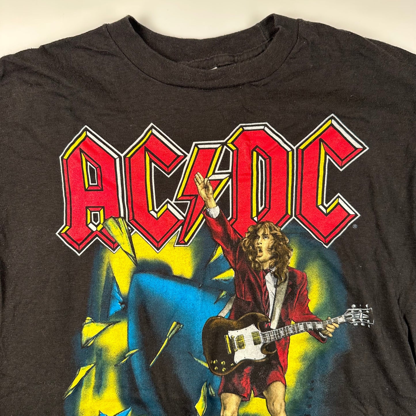 Vintage 1988 AC/DC Shirt XL Blow Up Your Video