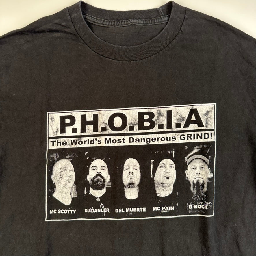 Vintage 2000s Phobia Shirt Large Most Dangerous Grind