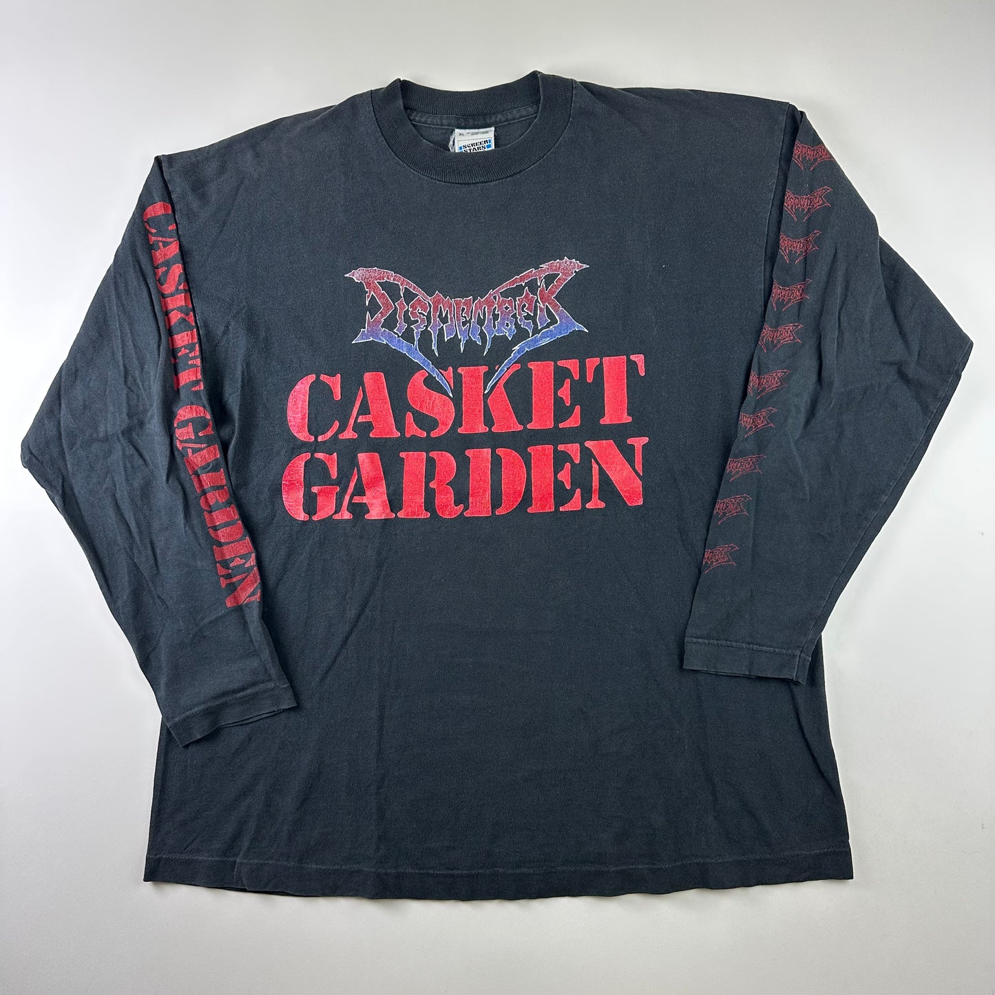 Vintage 90s Dismember Long Sleeve Shirt XL Casket Garden