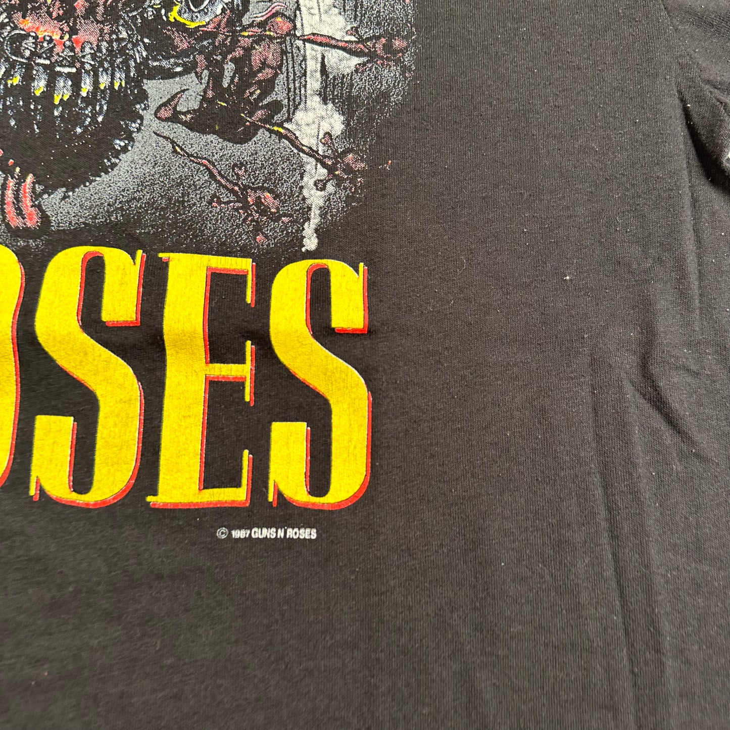 Vintage 1987 Guns N Roses Shirt XL Was Here