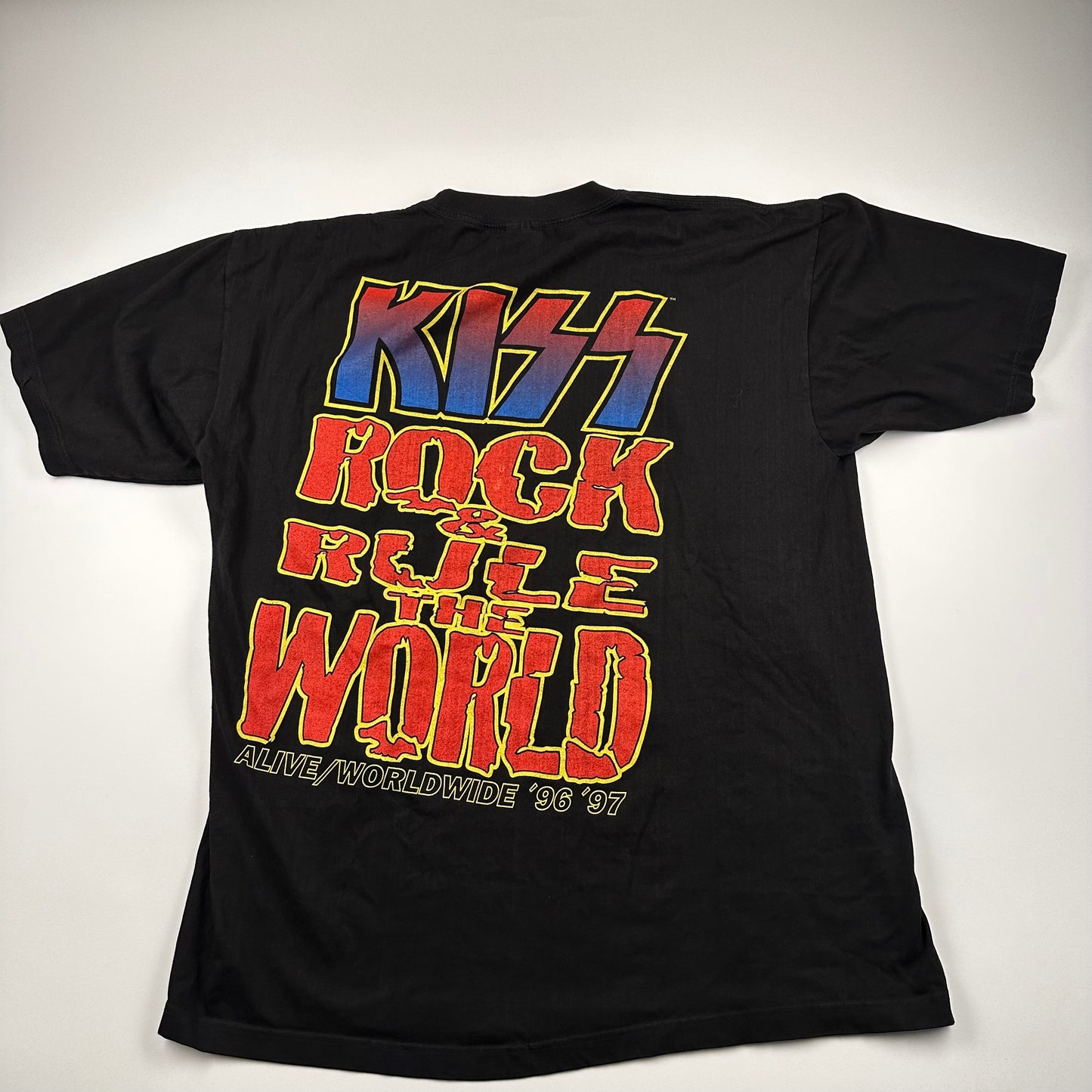 Vintage 1996 Kiss Shirt XXL Alive Worldwide