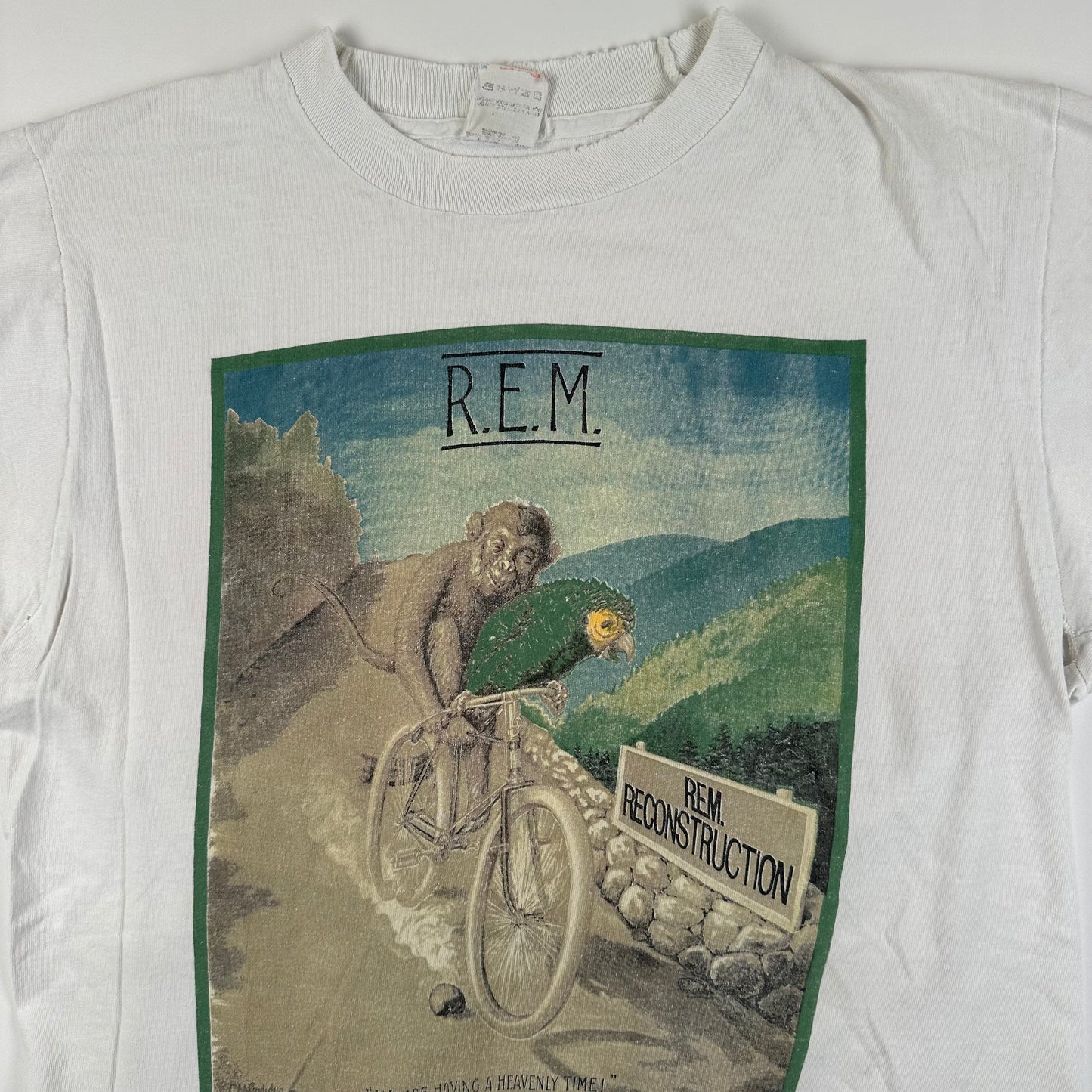 Vintage 1985 R.E.M Shirt Large Reconstruction