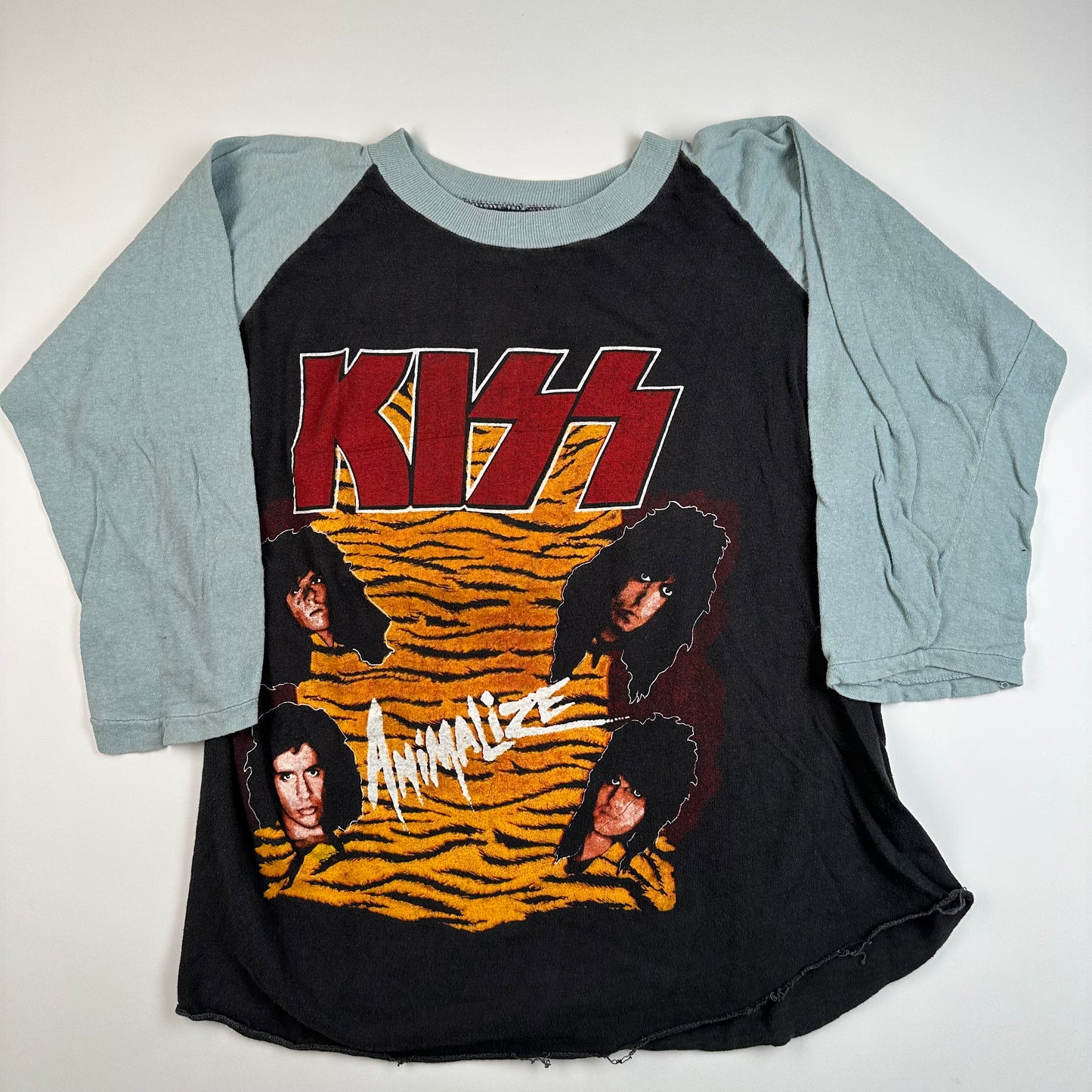 Vintage 1984 Kiss Shirt Large Animalize 84-85