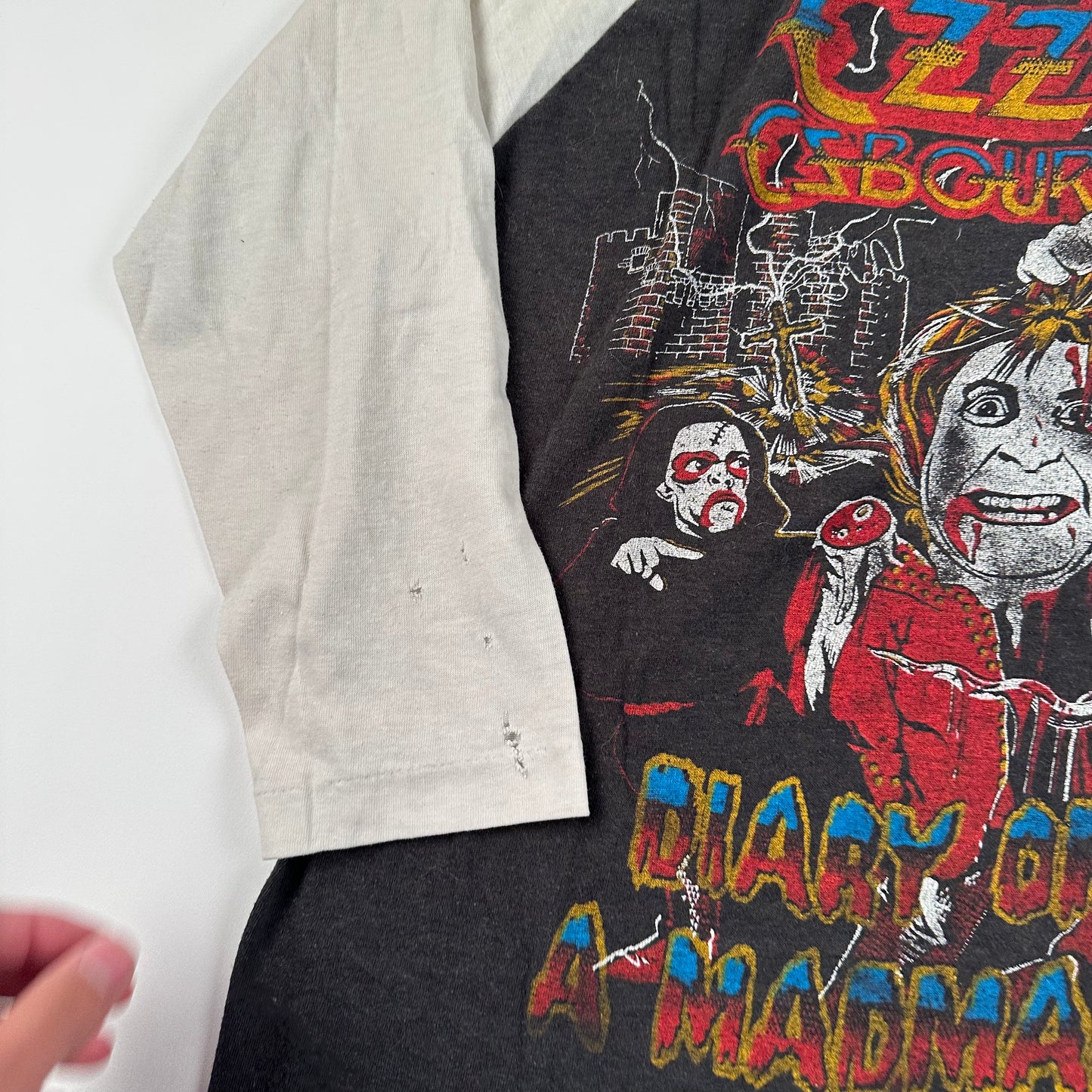 Vintage 80s Ozzy Osbourne Shirt Medium Diary Of A Madman