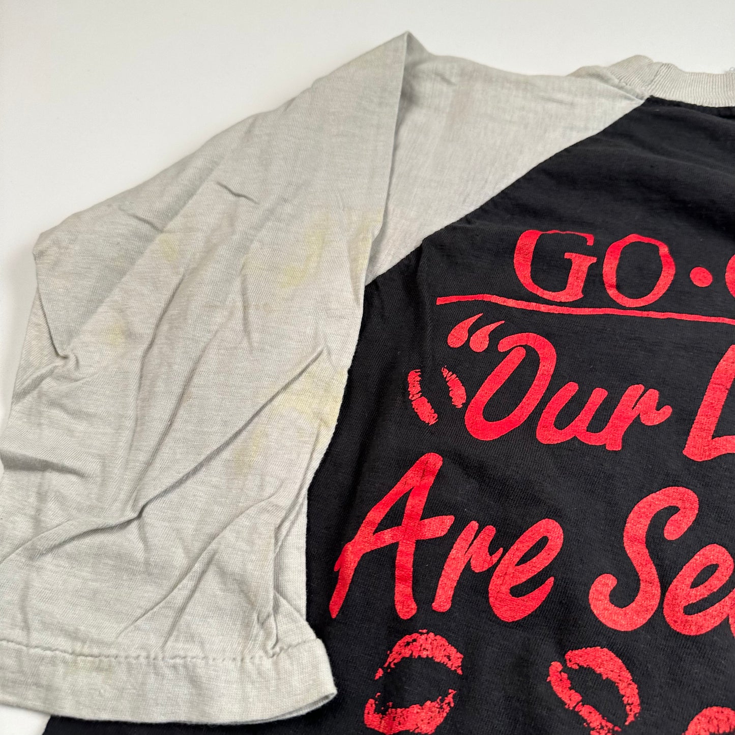 Vintage 80s Go Gos Shirt Large Our Lips Are Sealed