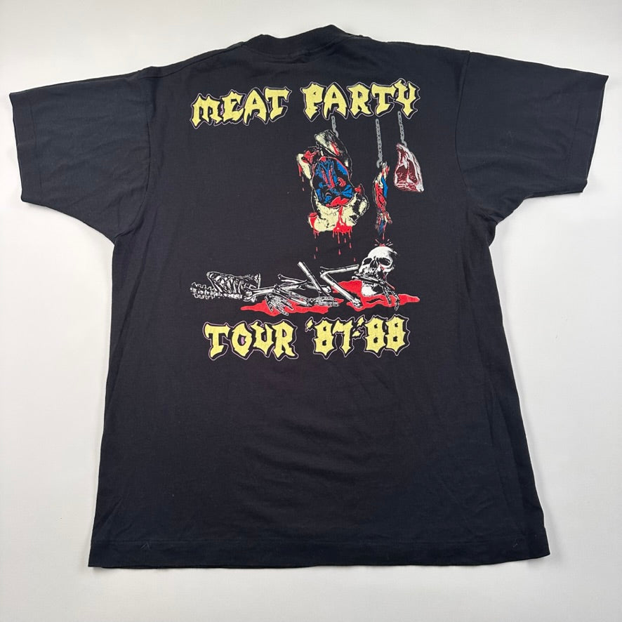 Vintage 1987 Exodus Shirt Large Meat Party