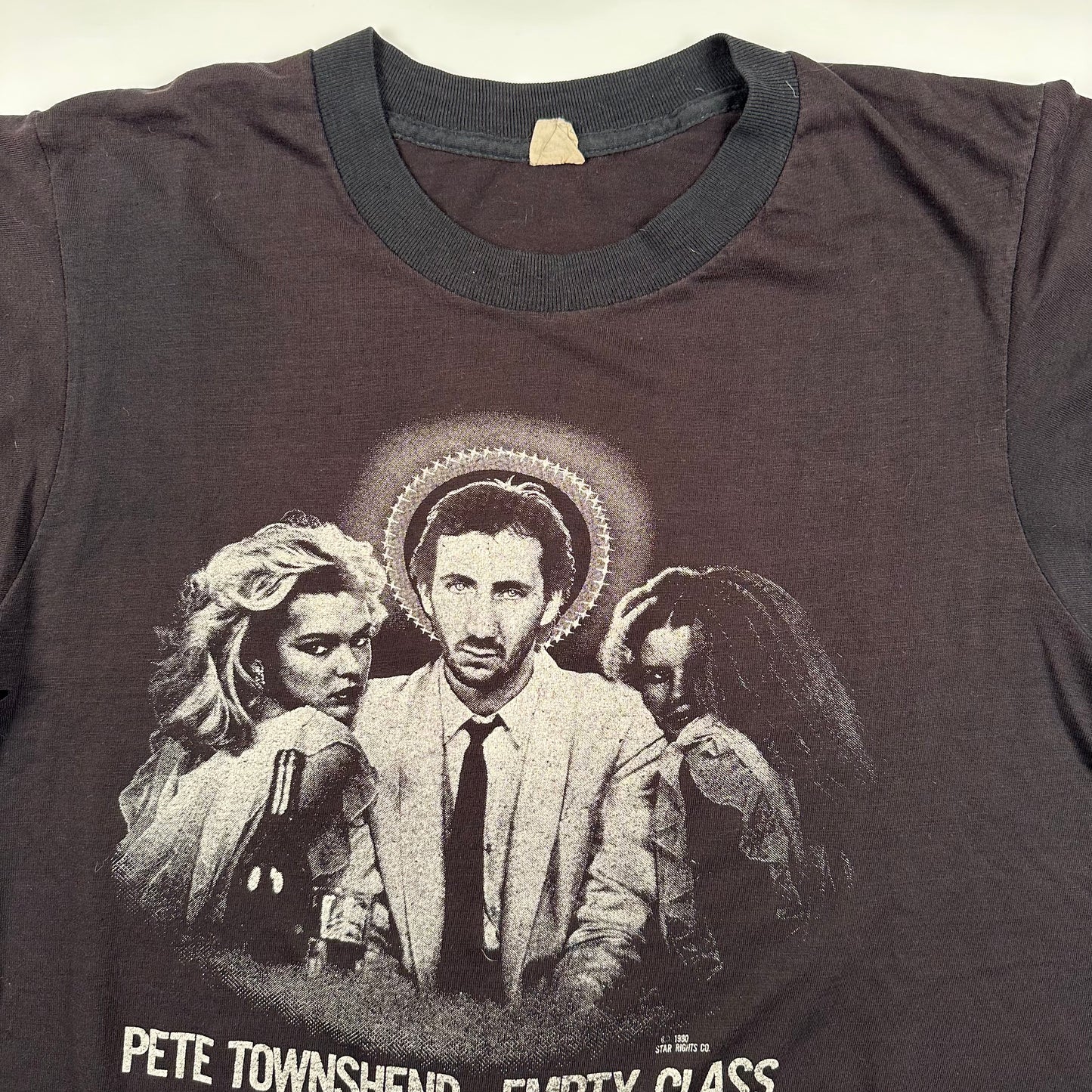 Vintage 1980 Pete Townshend Shirt Medium Empty Glass