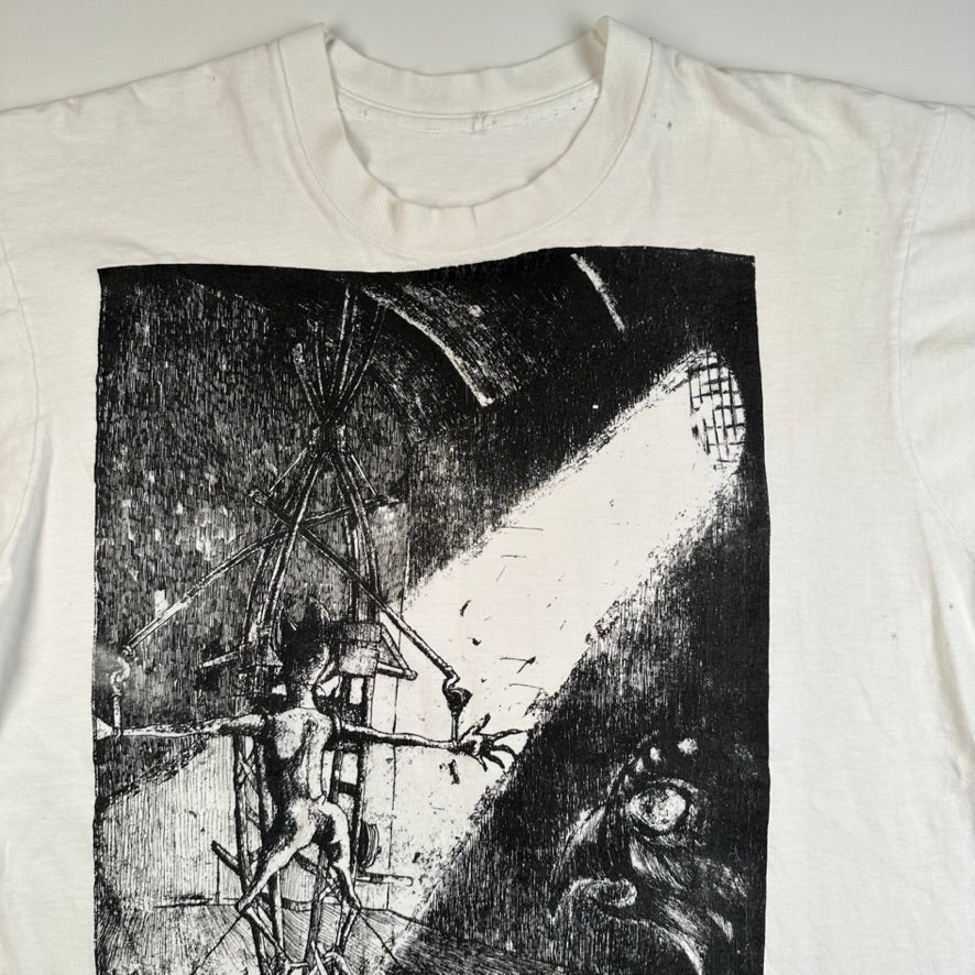 Vintage 90s Chicken Bondage Shirt XL Art Tee