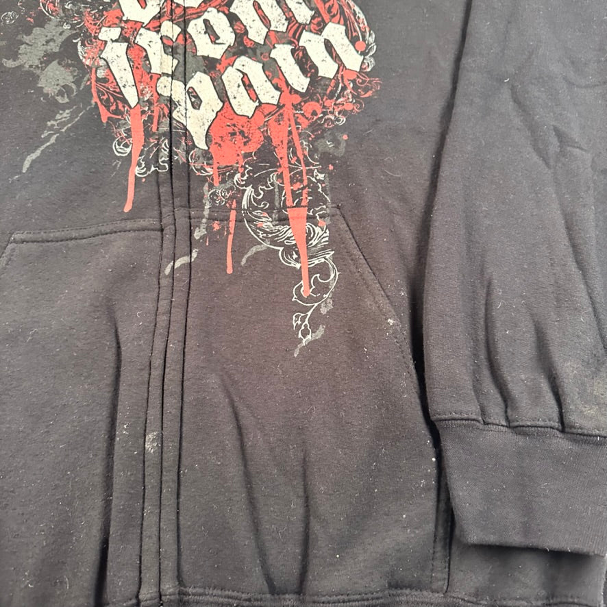 Born from Pain Zip Up Sweatshirt Large