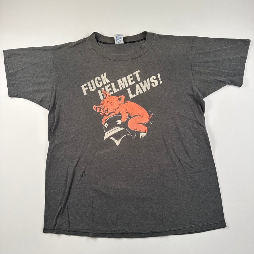 Vintage 90s F*ck Helmet Laws! Shirt Large