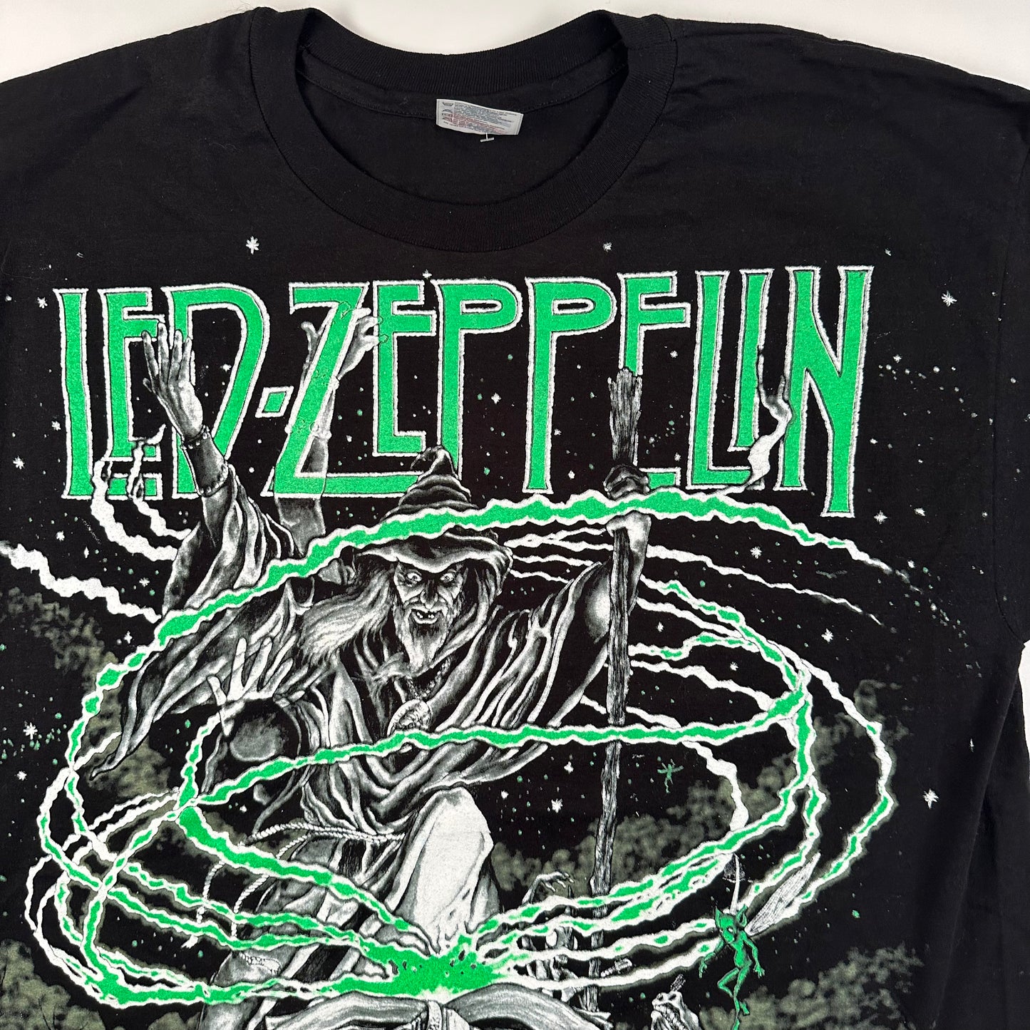 Vintage 1992 Led Zeppelin Shirt XL All Over Print