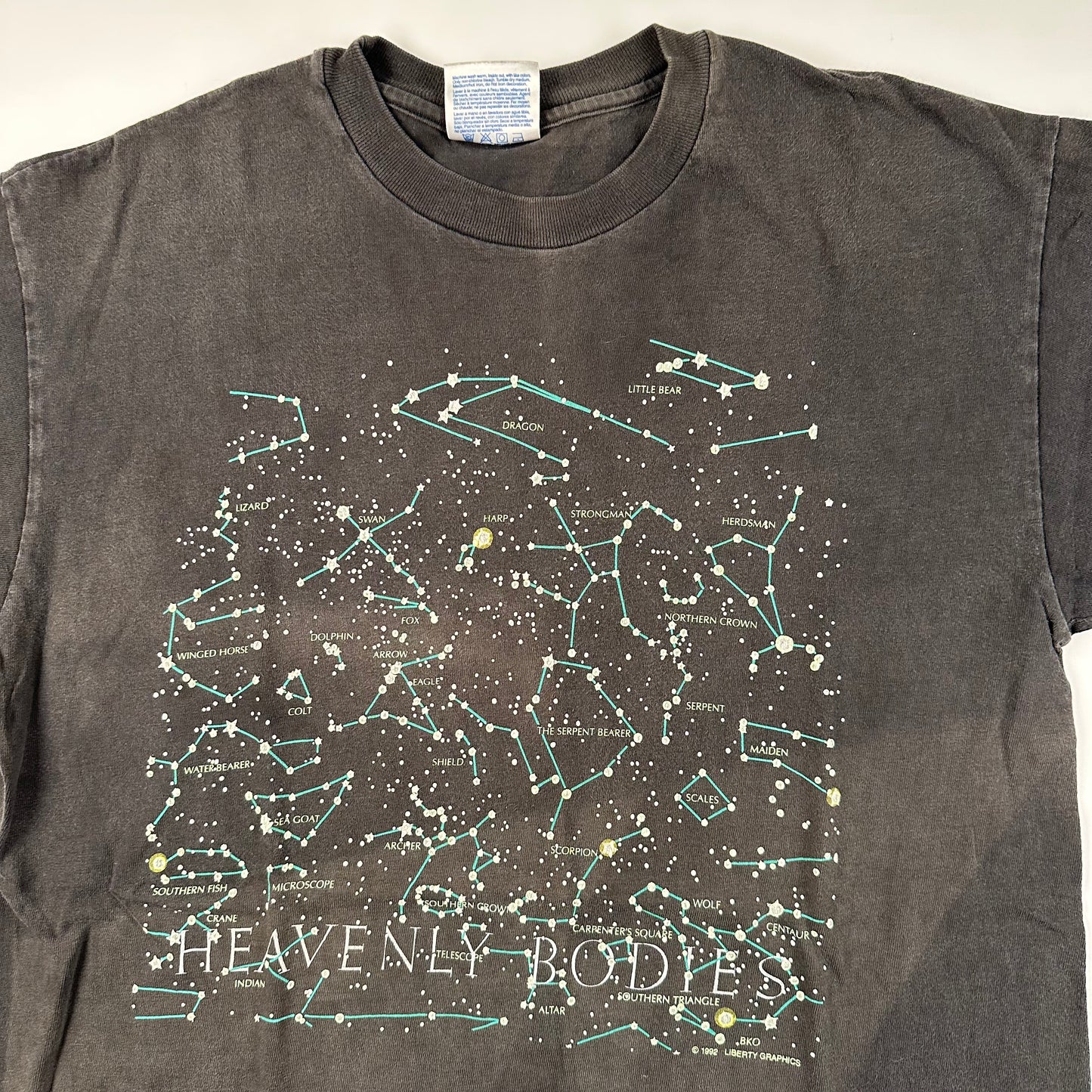 Vintage 90s Heavenly Bodies Shirt Small Stars Constellations