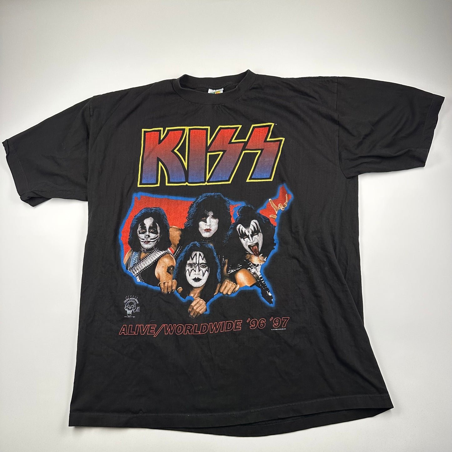 Vintage 1996 Kiss Shirt XXL Alive Worldwide