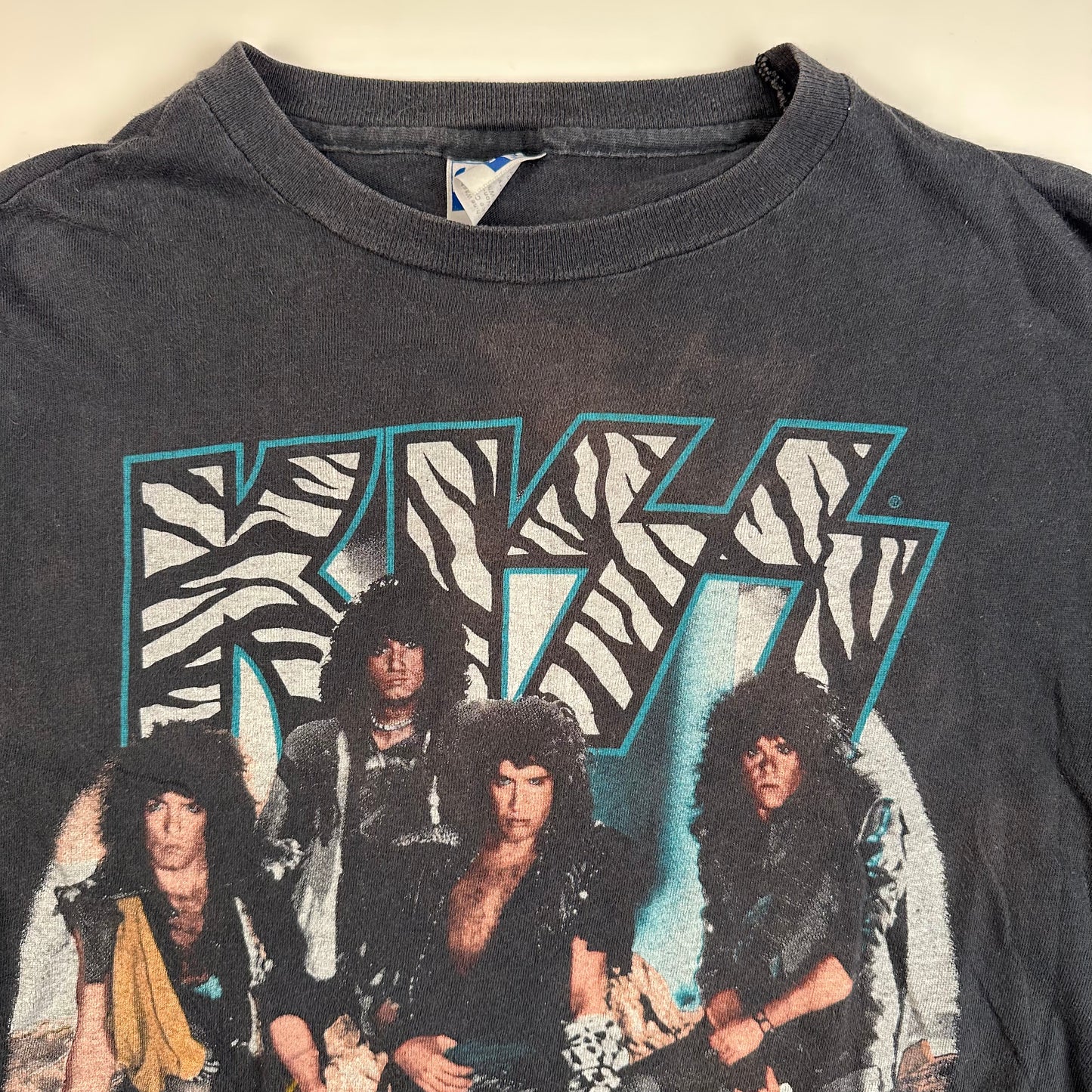 Vintage 1985 Kiss Shirt Large Animalize