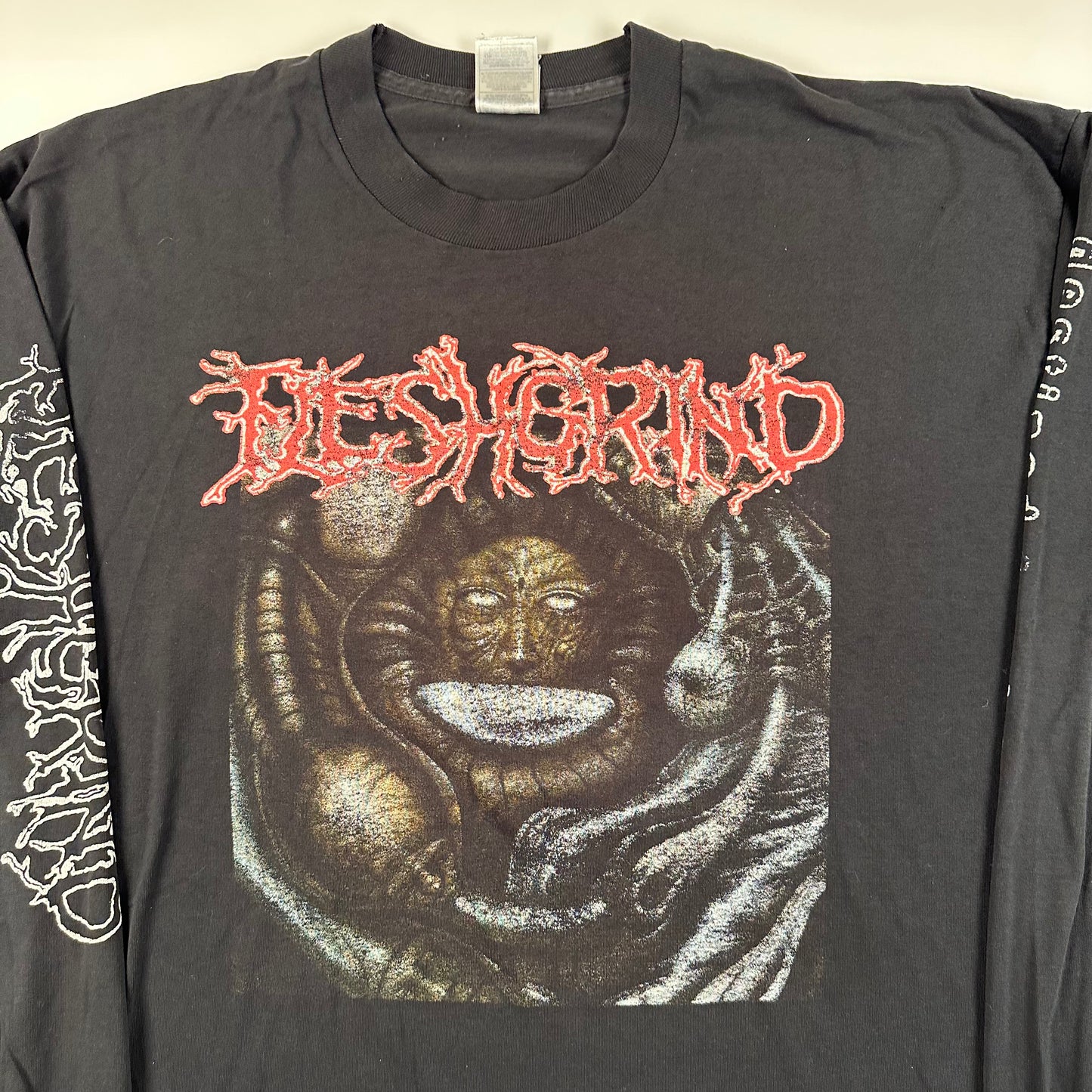 Vintage 1998 Fleshgrind Long Sleeve Shirt XXL Destined For Defilement