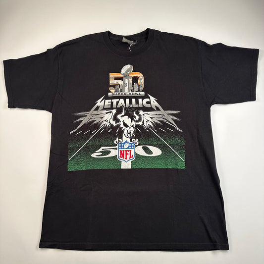 Metallica Shirt XL Superbowl 50