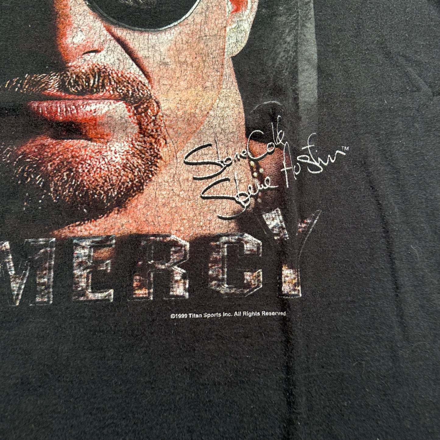 Vintage 1999 Stone Cold Shirt Large No Mercy