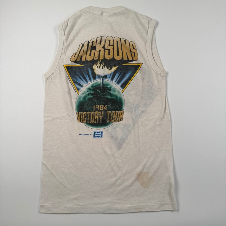 Vintage 1984 Jacksons Sleeveless Shirt Small