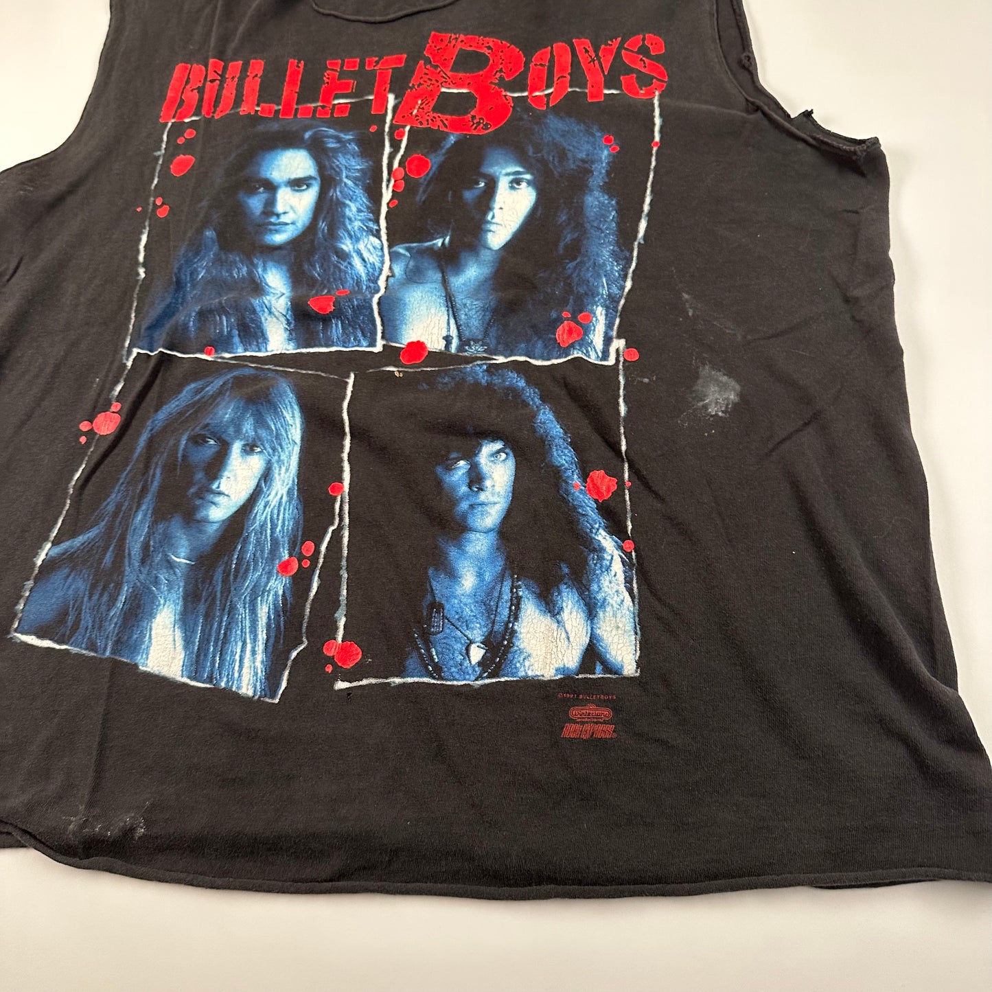 Vintage 1991 Bullet Boys Sleeveless Shirt Medium Freak Show