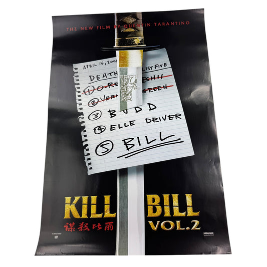 Vintage 2003 Kill Bill Poster Vol 2