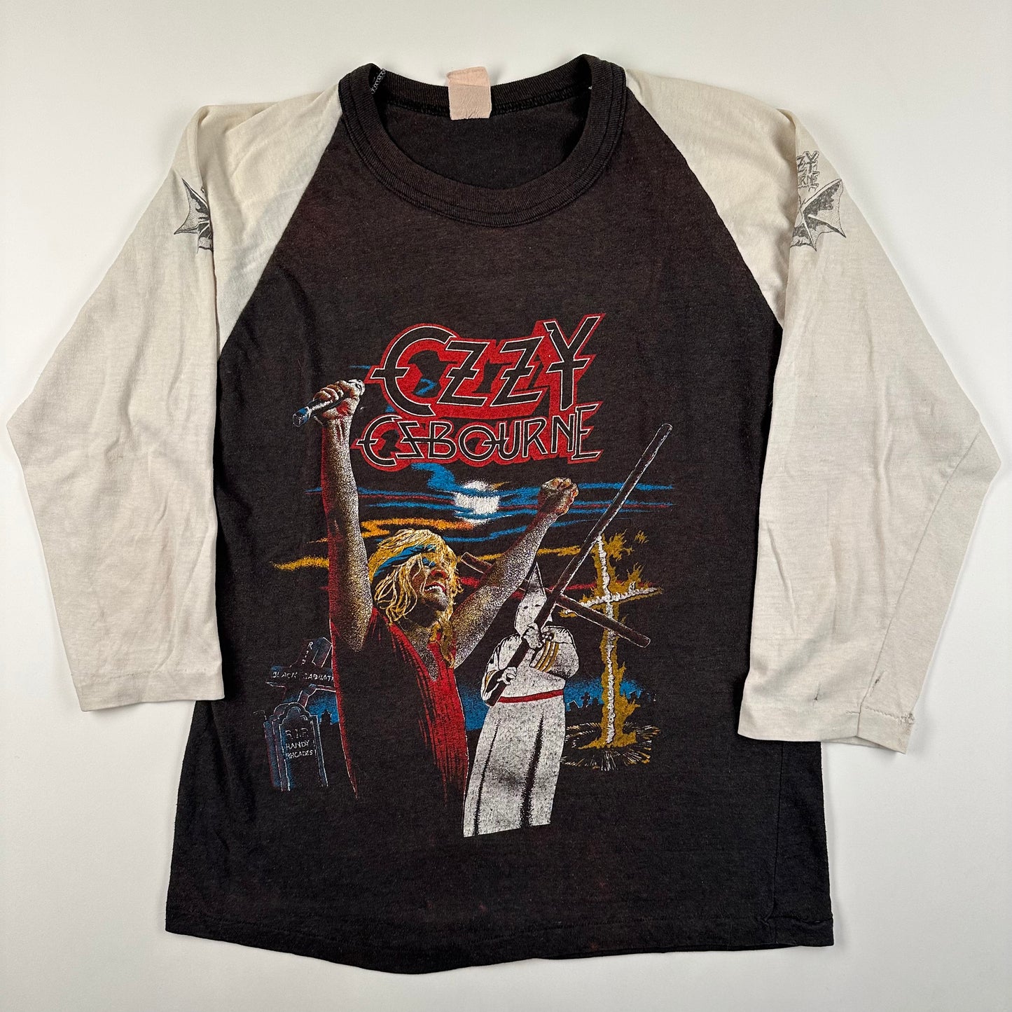 Vintage 80s Ozzy Osbourne Shirt Medium Diary Of A Madman