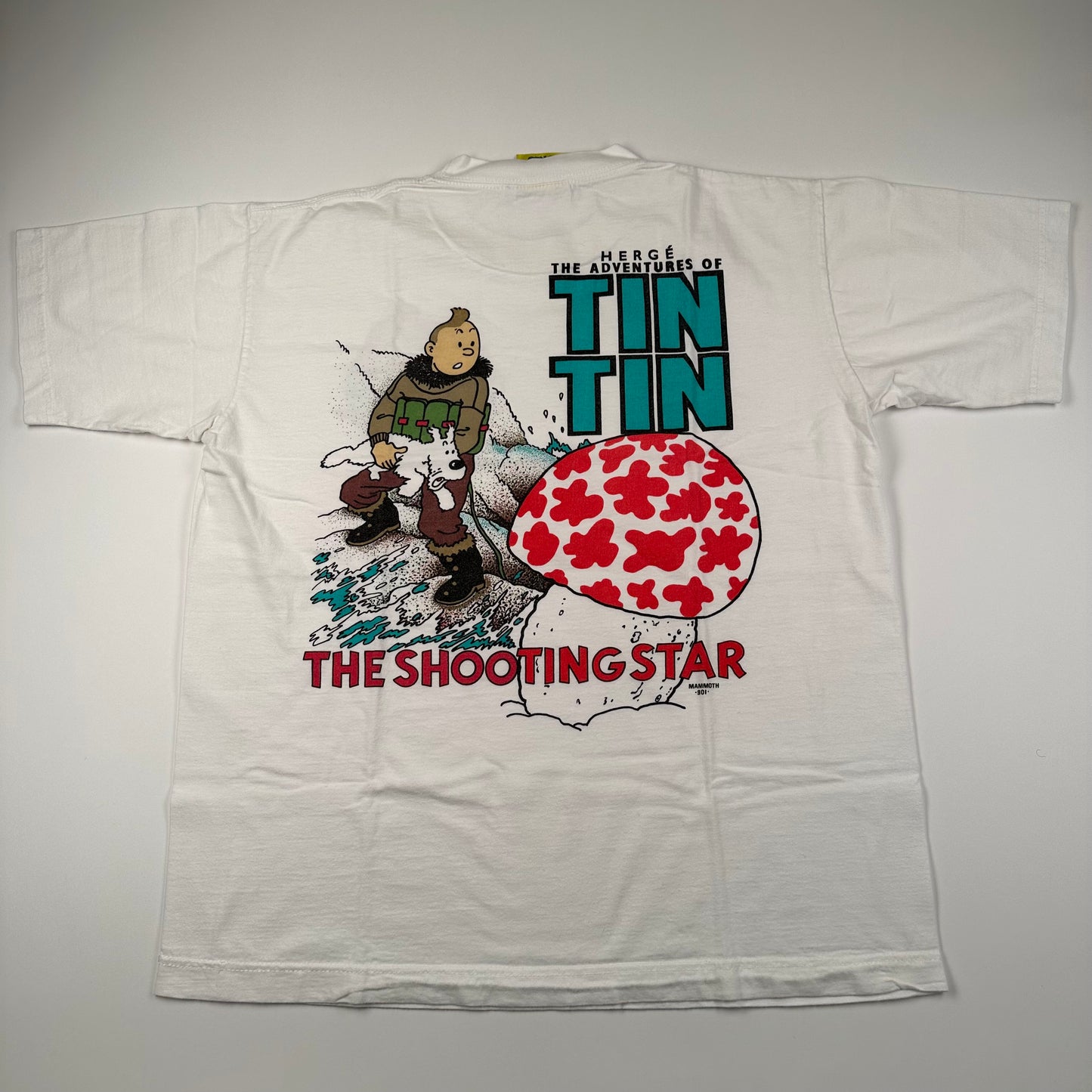 Vintage 90s The Adventures Of Tin Tin Shirt Large Shooting Stars