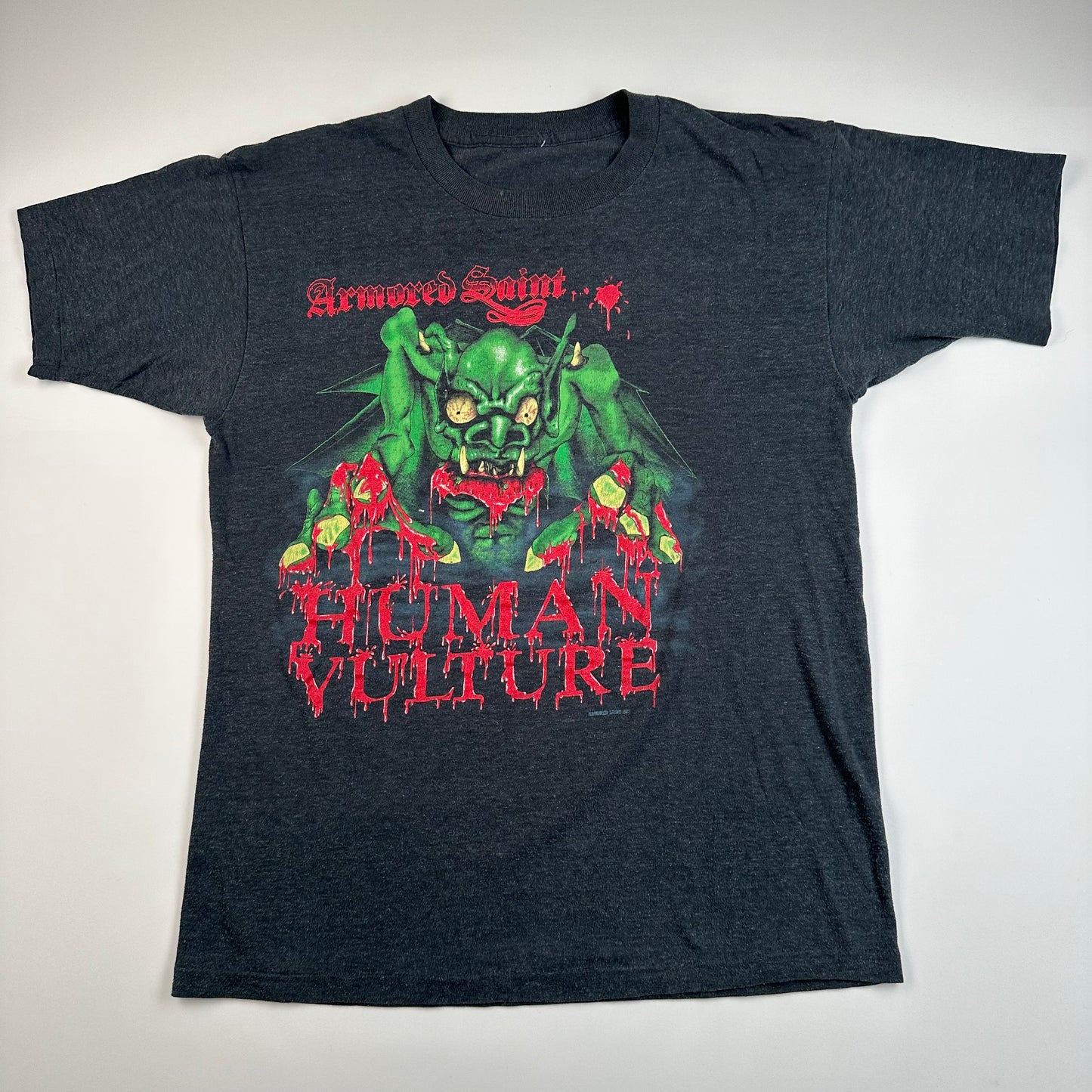 Vintage 1987 Armored Saint Shirt Medium Human Vulture 87-88