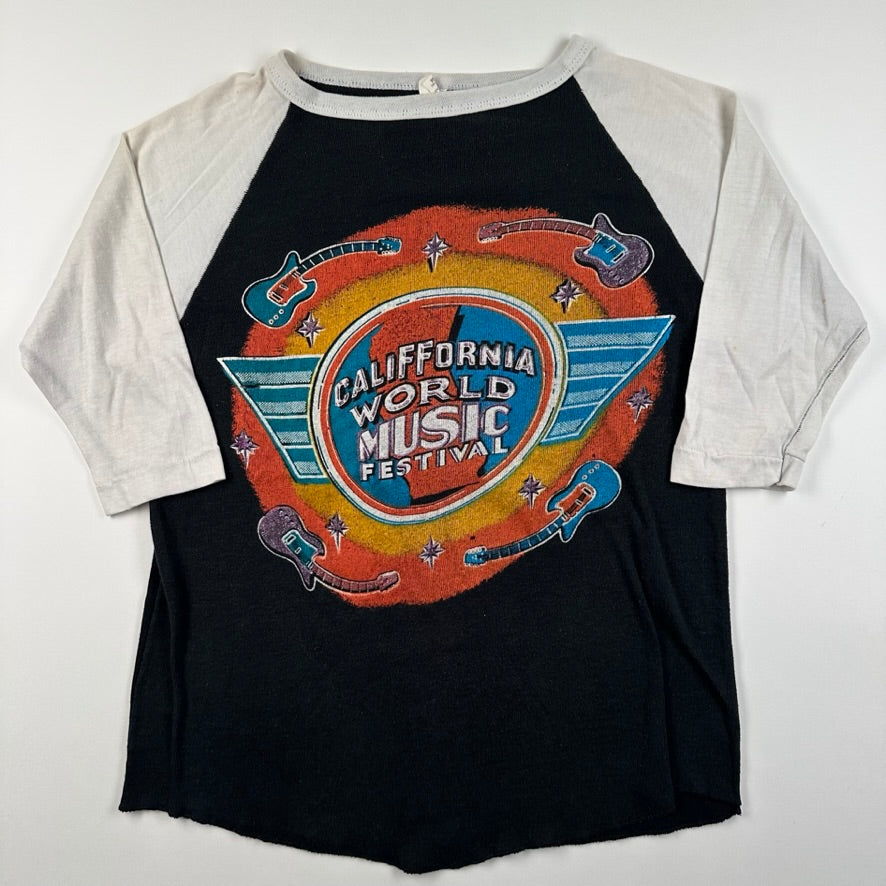 Vintage 70s California World Music Festival Shirt Large