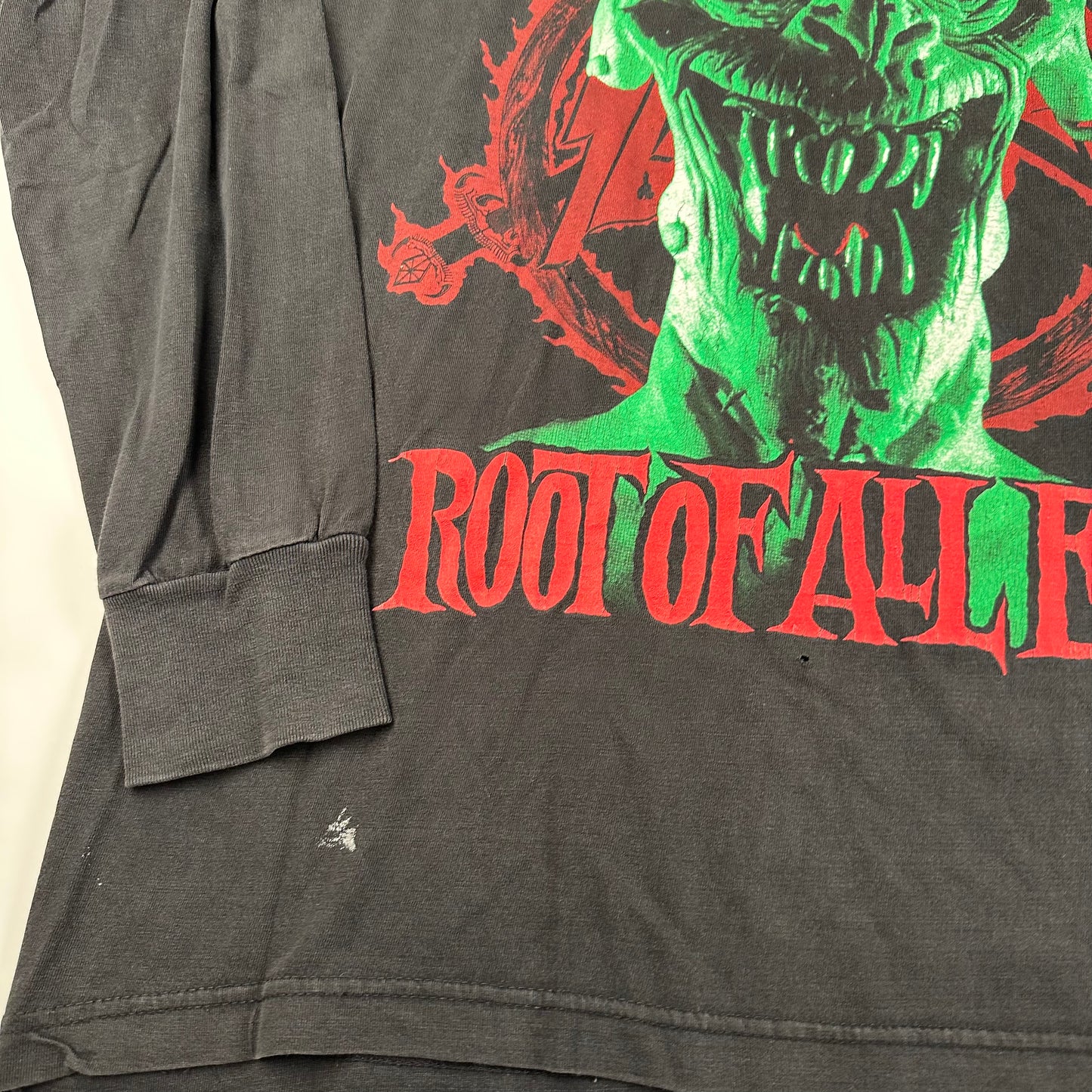 Vintage 1988 Slayer Long Sleeve Shirt Large Root Of All Evil