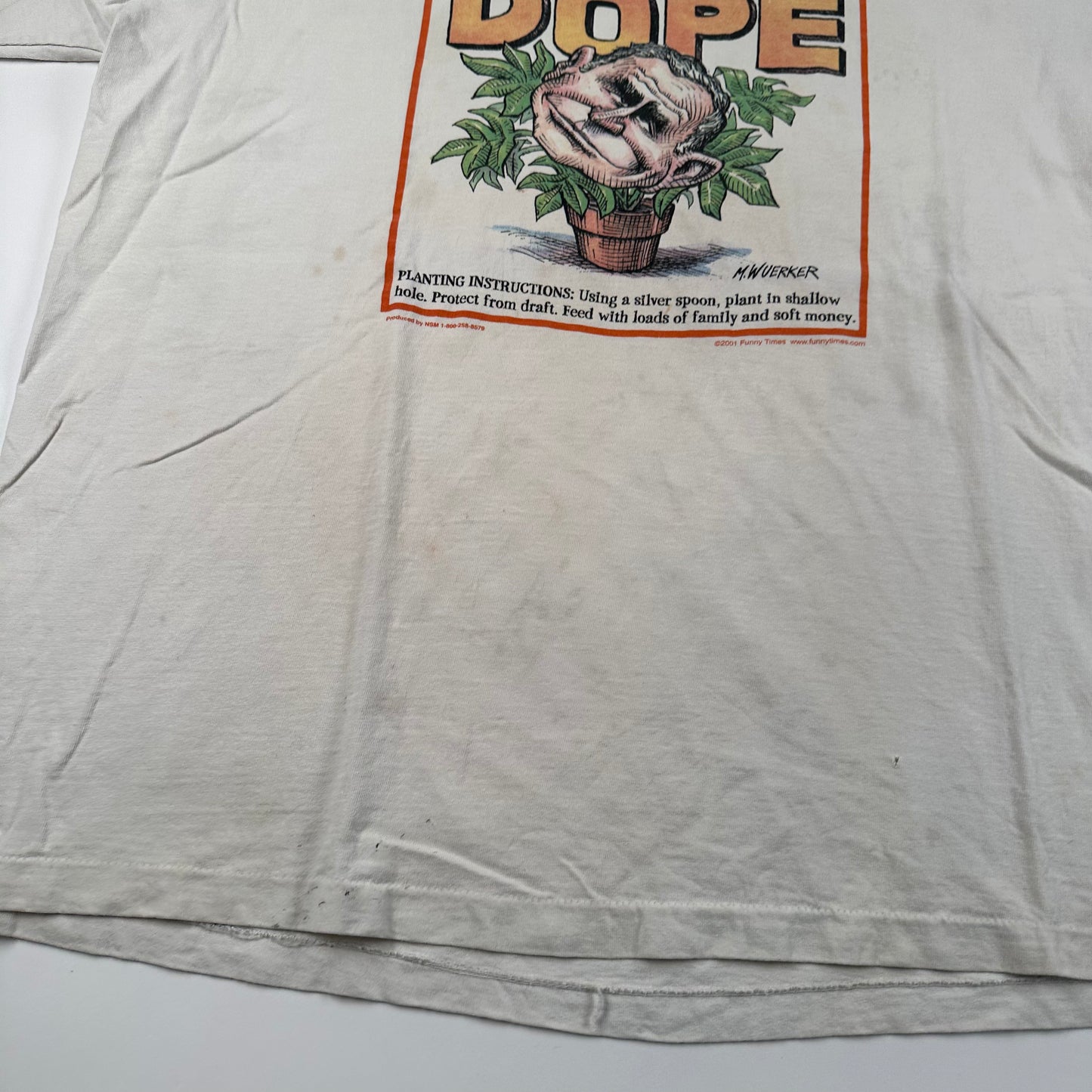 Vintage 2001 Texas Homegrown Dope Shirt XL