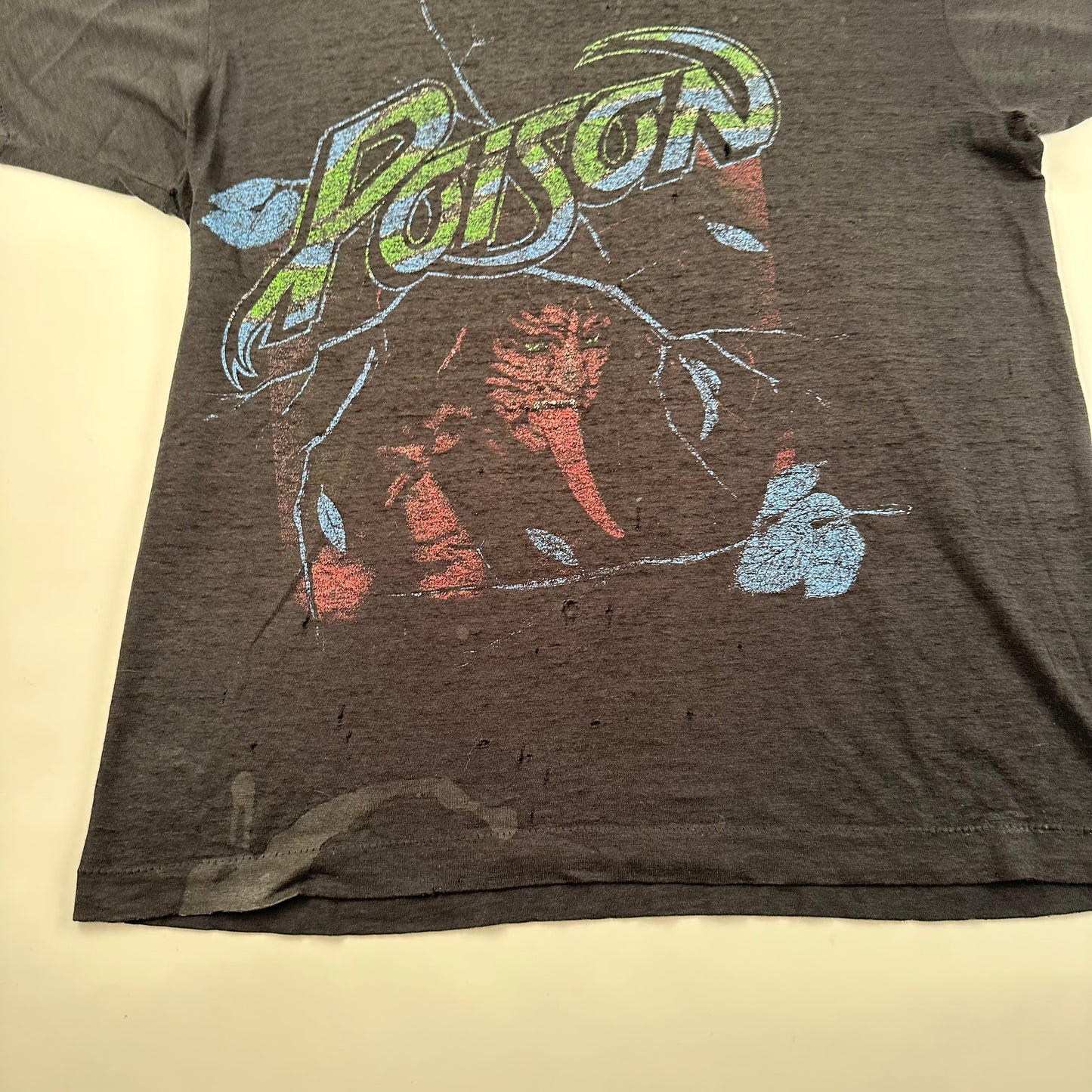 Vintage 80s Poison Shirt Medium