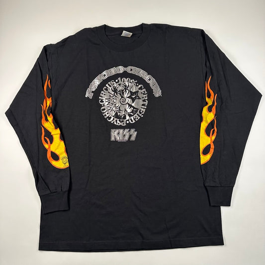 Vintage 1998 Kiss Long Sleeve Shirt XL Psycho Circus