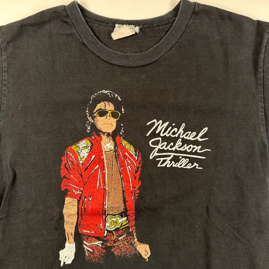 ミュージシャン 80's Michael Jackson t shirt made in USA Vintage 1988 Michael Jackson Bad Tour T Shirt Single Stitch