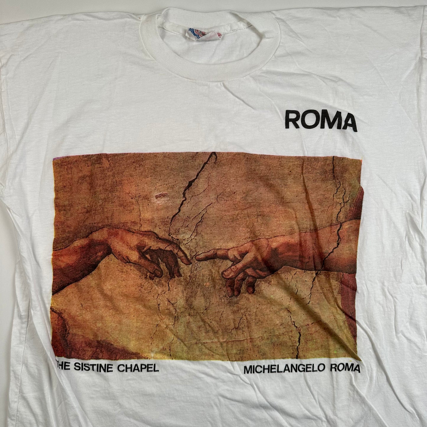 Vintage 80s Michelangelo Roma Sistine Chapel Shirt Medium