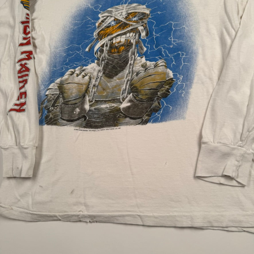 Vintage 1985 Iron Maiden Long Sleeve Shirt Medium World Slavery