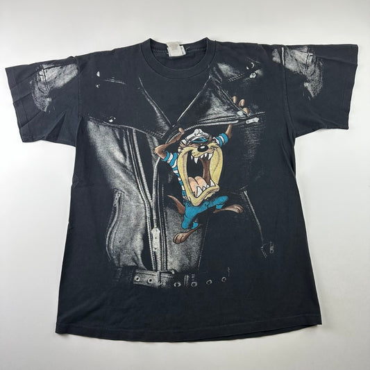 Vintage 90s Taz Shirt XL All Over Print Tasmanian Devil