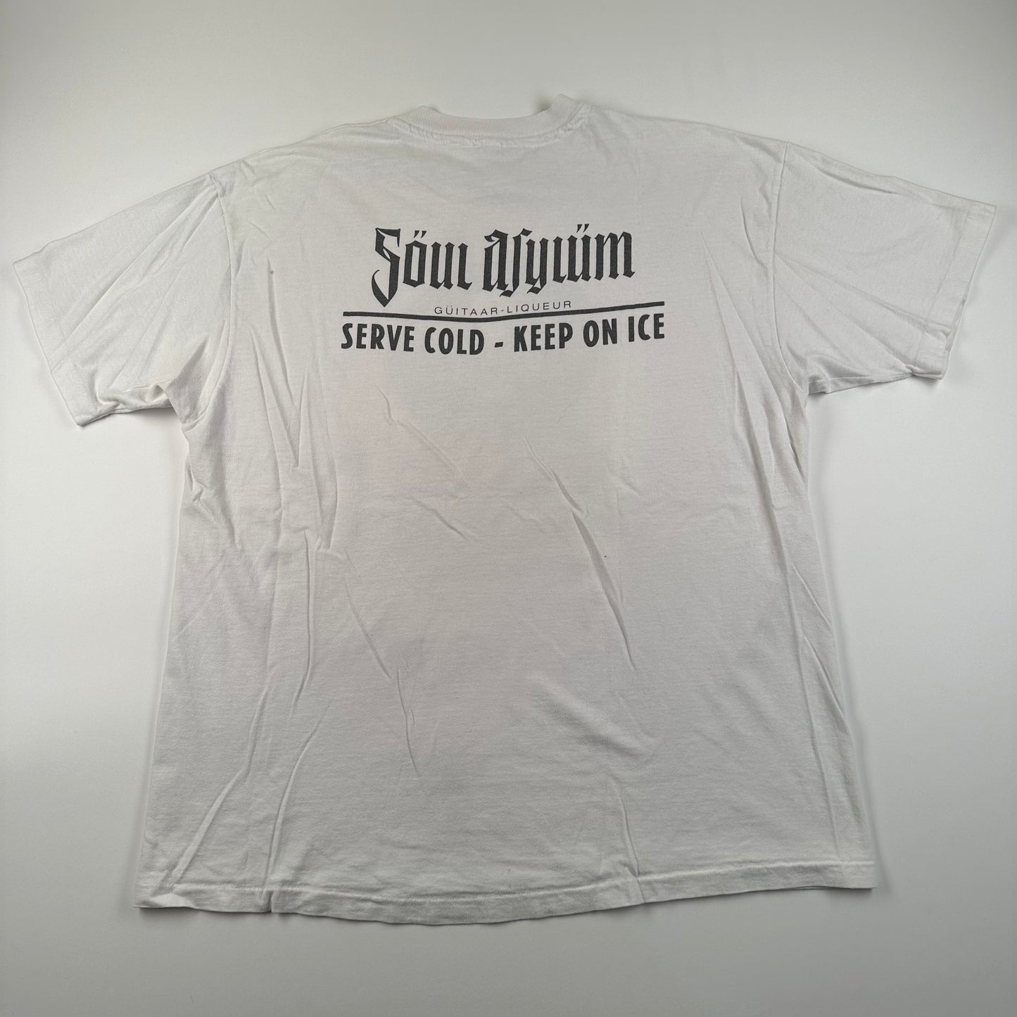 Vintage 1992 Soul Asylum Shirt XL Jagermeister Guitaar Liqueur