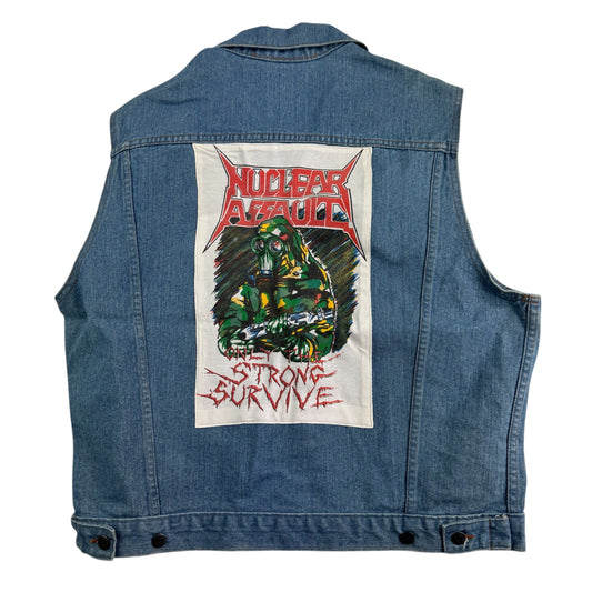 Nuclear Assault Denim Vest Large