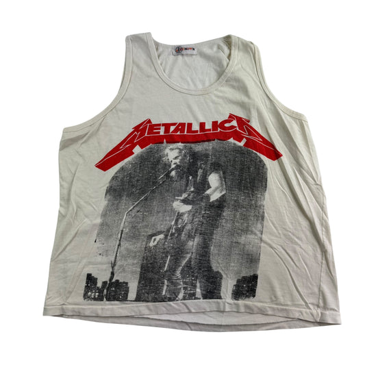 Vintage 80s Metallica Tank Top Shirt Medium