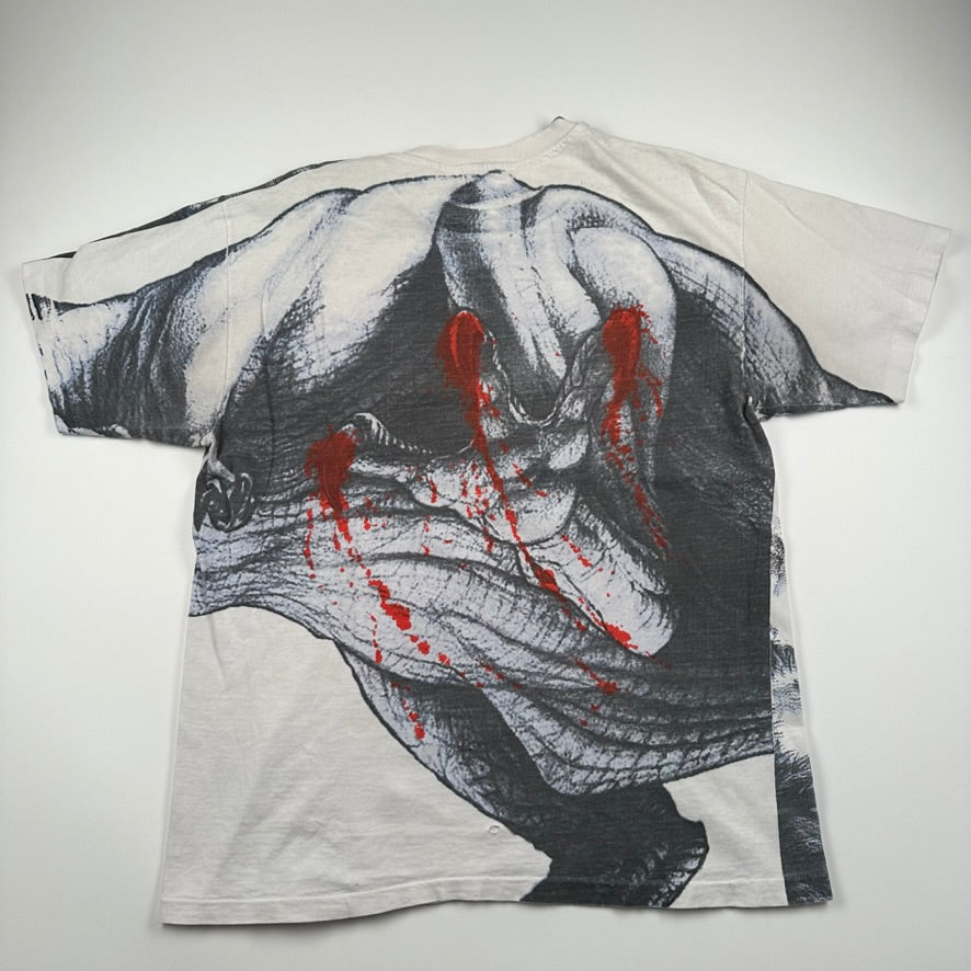 Vintage 1993 Jurassic Park Shirt Large All Over Print